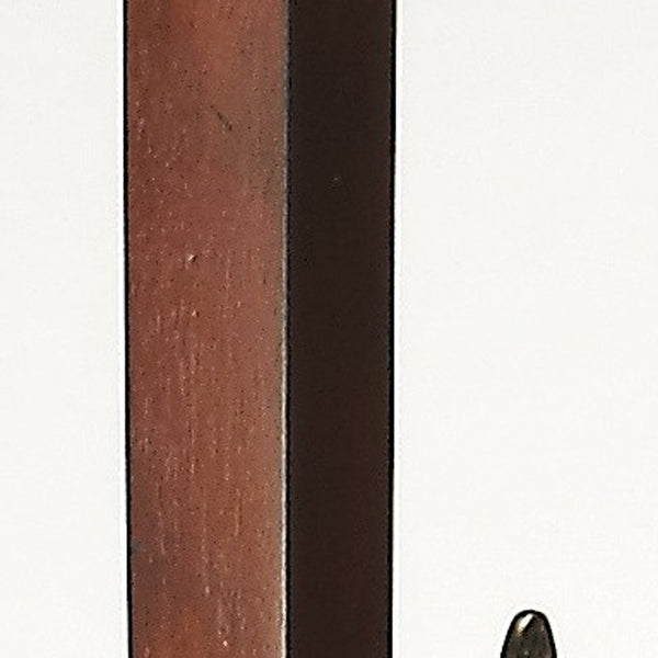 Homeroots Webster Antique Cherry Coat Rack Tree  Wood 389260