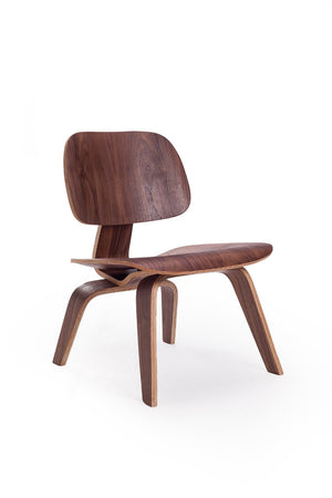 English Elm Molded Plywood Lounge Chair Mid Century Ergonomic Ash Veneer Seat for Living Room Walnut B353P478333