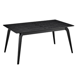 EuroStyle Lawrence Extendable Dining Table Solid Wood Butterfly Leaf Seats 8 FSC Certified Matte Black 38934-BLK