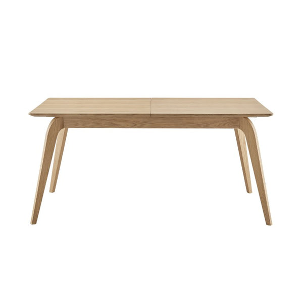 EuroStyle Lawrence Extendable Dining Table Solid Wood Butterfly Leaf Seats 8 FSC Certified Oak 38934-OAK