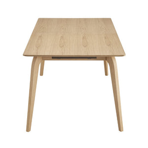 EuroStyle Lawrence Extendable Dining Table Solid Wood Butterfly Leaf Seats 8 FSC Certified Oak 38934-OAK