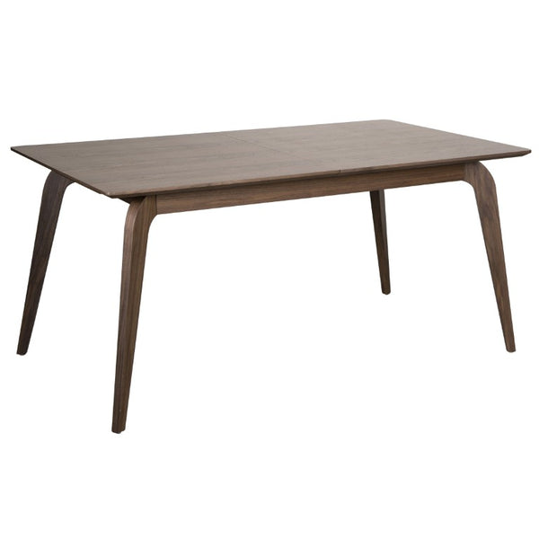 EuroStyle Lawrence Extendable Dining Table Solid Wood Butterfly Leaf Seats 8 FSC Certified Walnut 38934WAL