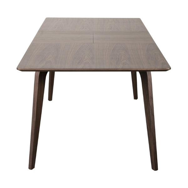EuroStyle Lawrence Extendable Dining Table Solid Wood Butterfly Leaf Seats 8 FSC Certified Walnut 38934WAL