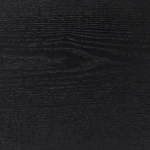 EuroStyle Lawrence Sideboard Solid Wood Legs Soft Close Drawers FSC Certified Dining Storage Matte Black 38936-BLK
