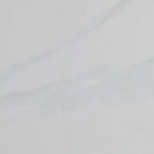 Haldis Rectangle Table – Elegant White Ceramic Glass Top with Walnut Frame for Versatile Use