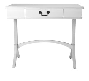 Homeroots Acacia And Pinewood White Writing Desk   389434