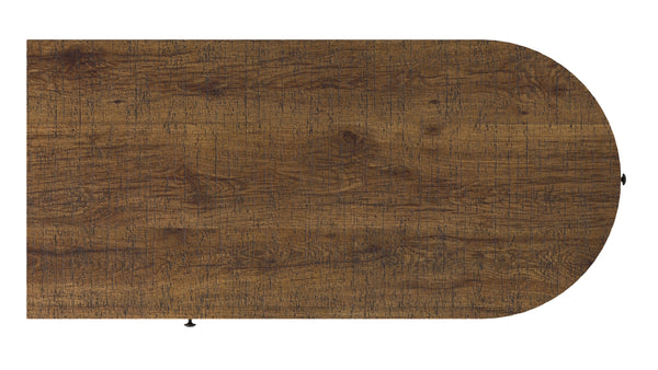 Homeroots 38" Brown And Black Solid Manufactured Wood Writing Desk With Two Drawers   389437