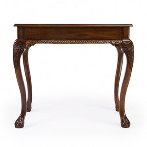 Homeroots 35" Brown Solid Wood Writing Desk   389440