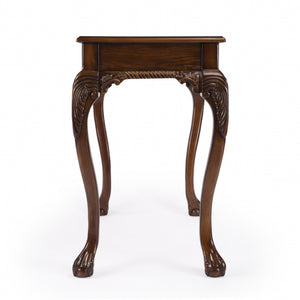 Homeroots 35" Brown Solid Wood Writing Desk   389440