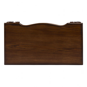 Homeroots 35" Brown Solid Wood Writing Desk   389440