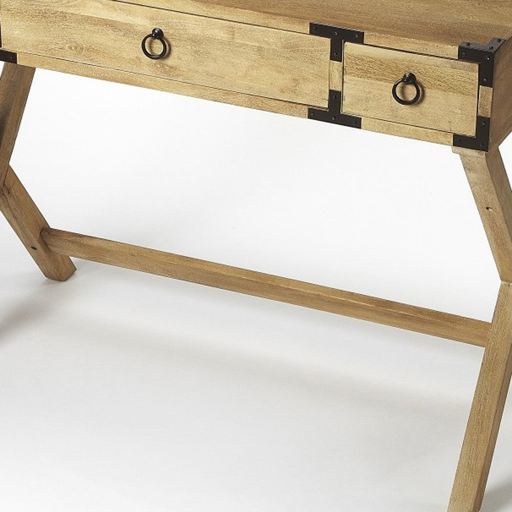 Homeroots Natural Mango Writing Desk   389443