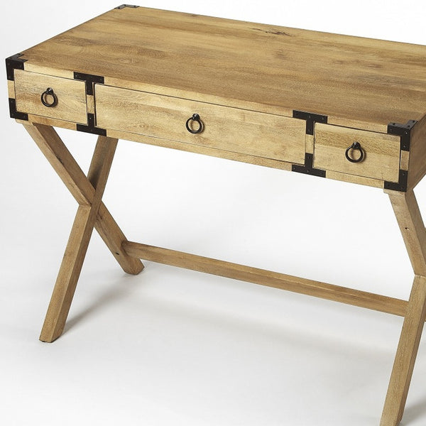 Homeroots Natural Mango Writing Desk   389443