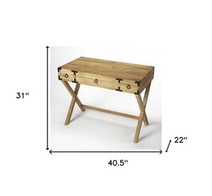 Homeroots Natural Mango Writing Desk   389443