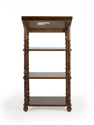 Homeroots 24" Brown Standing Desk   389446