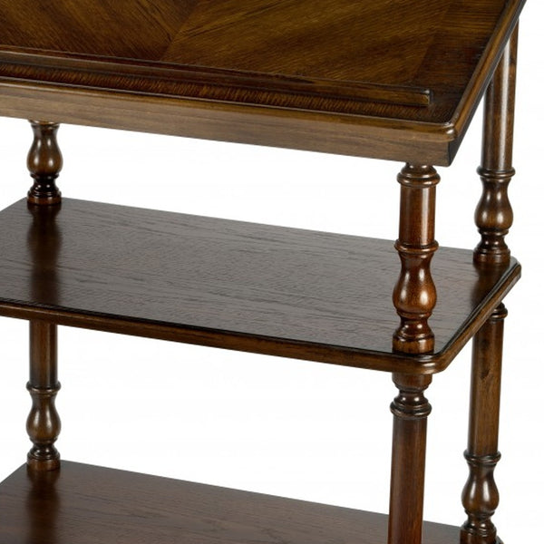 Homeroots 24" Brown Standing Desk   389446