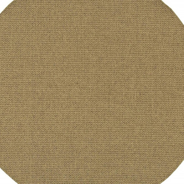 HomeRoots 5' Tan Indoor Outdoor Area Rug - Durable, Low Maintenance, Versatile Design for Every Space & Style 7'10" Round 389471
