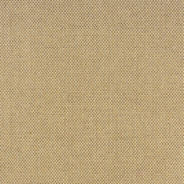 HomeRoots 5' Beige Indoor Outdoor Area Rug - Durable, Easy-Care, Chic Design for Stylish Spaces and Patios 6'7" x 9'6" 389477