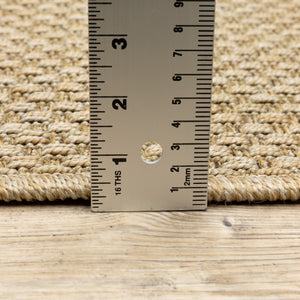 HomeRoots 5' Beige Indoor Outdoor Area Rug - Durable, Easy-Care, Chic Design for Stylish Spaces and Patios 7'10" Round 389479
