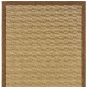 HomeRoots 8' Versatile Indoor Outdoor Area Rug - Durable, Low-Maintenance, Timeless Beige for Every Space Beige/ Brown 8'6" x 13' 389488