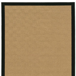 Homeroots 7' X 10' Beige And Black Indoor Outdoor Area Rug Beige,Black Polypropylene 389502