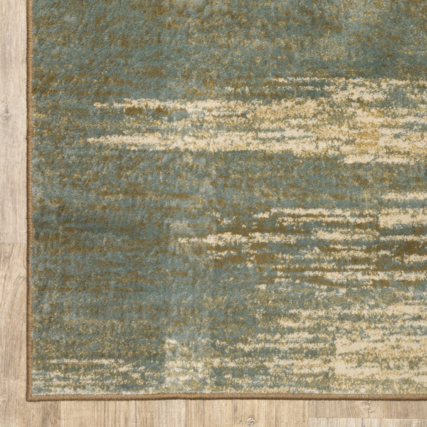 Homeroots 8' X 10' Blue And Brown Distressed Area Rug  Polypropylene 389512