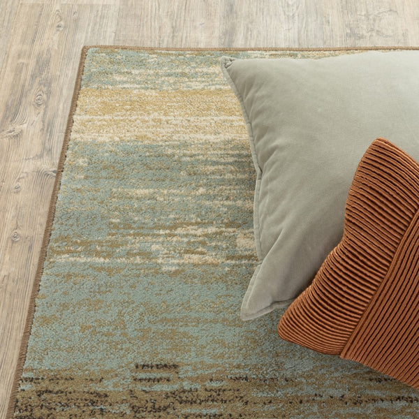 Homeroots 8' X 10' Blue And Brown Distressed Area Rug  Polypropylene 389512