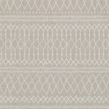 Homeroots 8' X 10' Gray And Ivory Indoor Outdoor Area Rug  Polypropylene 389541