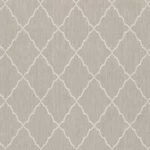 HomeRoots 7' Gray and Ivory Indoor Outdoor Area Rug - Durable, Stylish, Low-Profile Design for Any Space 7'10" x 10' 389551