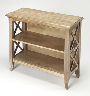 Homeroots 30" Brown Two Tier Standard Bookcase   389556