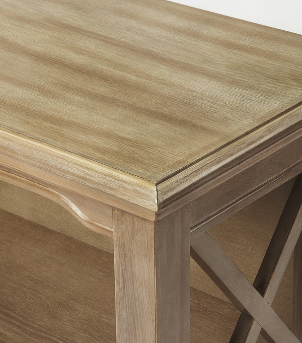 Homeroots 30" Brown Two Tier Standard Bookcase   389556