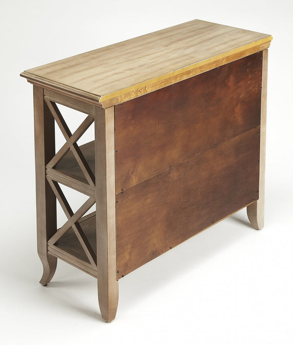 Homeroots 30" Brown Two Tier Standard Bookcase   389556