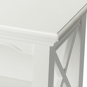 Homeroots 30" White Two Tier Standard Bookcase   389557