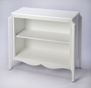 HomeRoots 30" White Wood Bookcase – Versatile Storage Solution for Living Rooms, Offices & Modern Décor Styles 389567