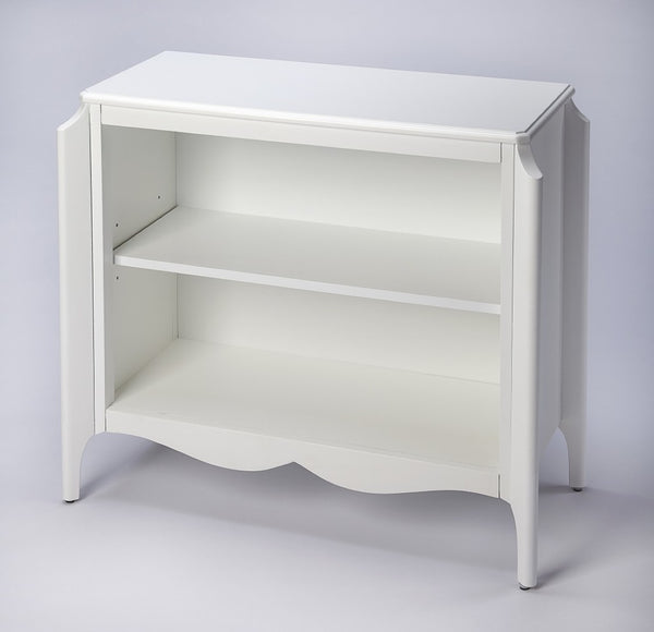 HomeRoots 30" White Wood Bookcase – Versatile Storage Solution for Living Rooms, Offices & Modern Décor Styles 389567