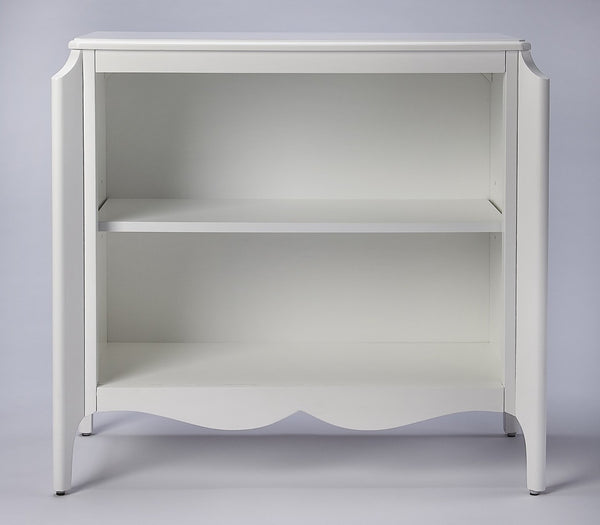 HomeRoots 30" White Wood Bookcase – Versatile Storage Solution for Living Rooms, Offices & Modern Décor Styles 389567