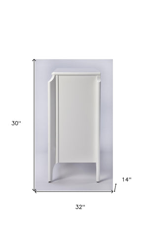 HomeRoots 30" White Wood Bookcase – Versatile Storage Solution for Living Rooms, Offices & Modern Décor Styles 389567