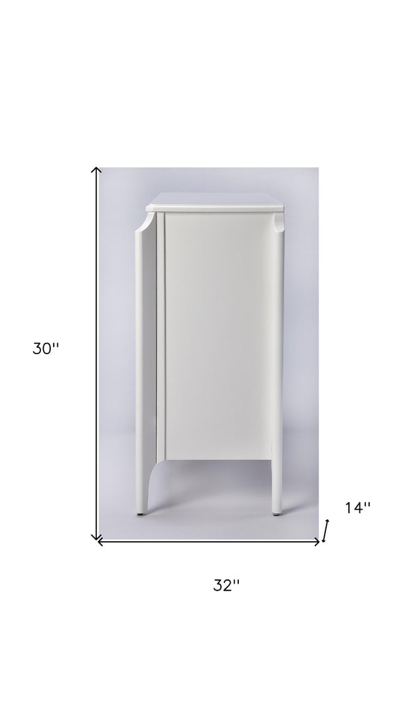 HomeRoots 30" White Wood Bookcase – Versatile Storage Solution for Living Rooms, Offices & Modern Décor Styles 389567