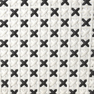 Homeroots White And Brown Faux Rattan Dining Chair  Faux Rattan 389600