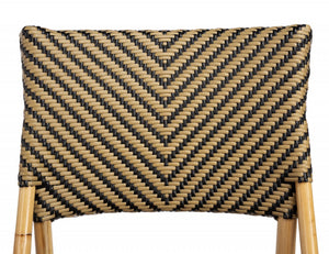 Homeroots Brown Faux Rattan Dining Chair  Faux Rattan 389601