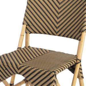 Homeroots Brown Faux Rattan Dining Chair  Faux Rattan 389601