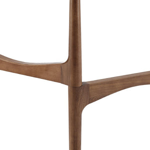 EuroStyle Ledell Tempered Glass Top Console Table with FSC Certified Ash Wood Base for Entryways 38961CLR-KIT