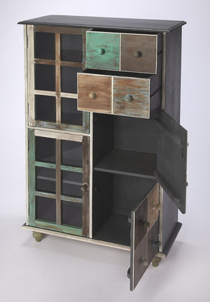 HomeRoots 32" Elegant Brown Solid Wood Accent Chest with Two Drawers - Versatile Storage for Any Room 389700
