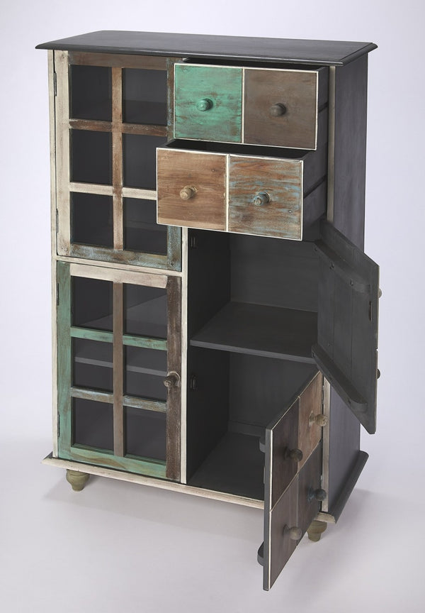 HomeRoots 32" Elegant Brown Solid Wood Accent Chest with Two Drawers - Versatile Storage for Any Room 389700