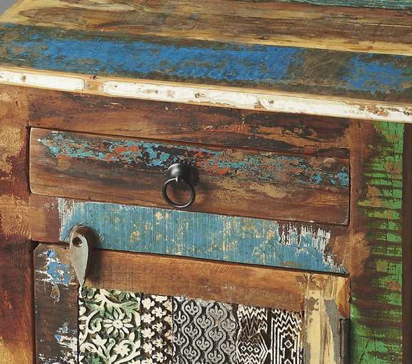 HomeRoots 18" Brown Accent Chest - Stylish Storage Solution with Drawer & Cabinet for Any Room Decor! 389703