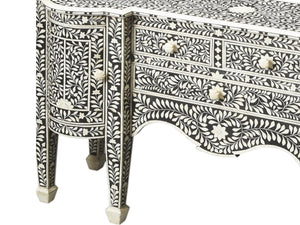 HomeRoots 57" Elegant Black Wood Sideboard with Three Drawers & Two Doors – Versatile Storage & Display Solution 389707