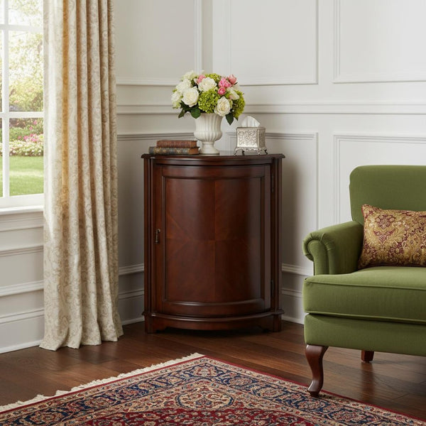 HomeRoots 23" Dark Brown Accent Cabinet – Stylish Storage Solution with Durable Design for Home Décor Upgrade 389715
