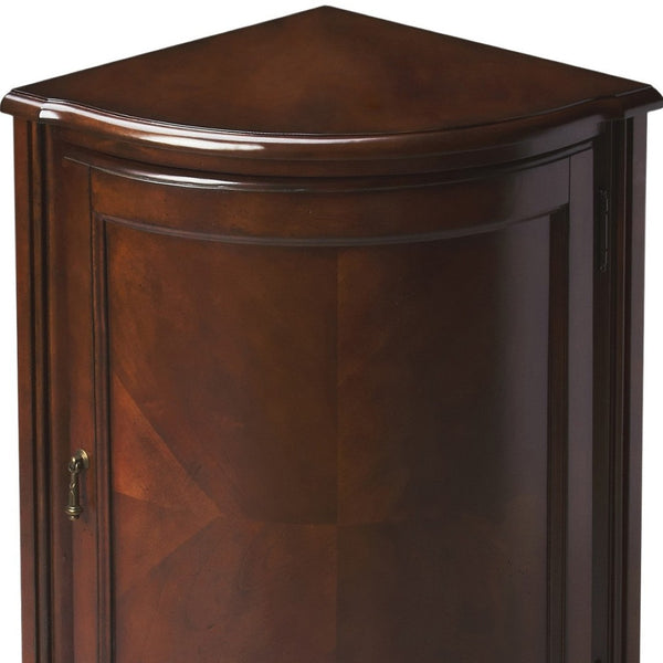 HomeRoots 23" Dark Brown Accent Cabinet – Stylish Storage Solution with Durable Design for Home Décor Upgrade 389715