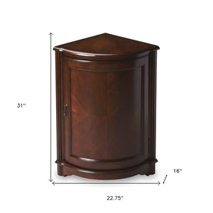 HomeRoots 23" Dark Brown Accent Cabinet – Stylish Storage Solution with Durable Design for Home Décor Upgrade 389715