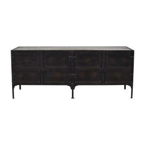 Homeroots 62" Black Iron Sideboard Console Cabinet   389724