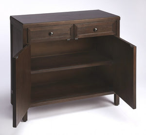 HomeRoots Imperial Coffee Console Cabinet – Modern Minimalist Design with Rich Dark Finish & Ample Storage Space 389747